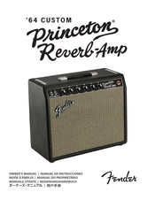 Fender Princeton Reverb Manual De Instrucciones