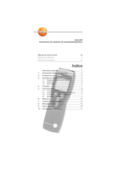 testo 625 Manual De Instrucciones