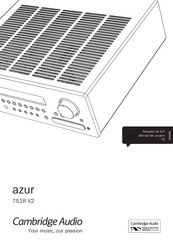 Cambridge Audio azur 751R V2 Manual Del Usuario