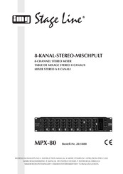 IMG STAGELINE MPX-80 Manual De Instrucciones