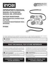 Ryobi RY9904 Manual Del Operador