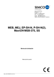 Simco-Ion MEB Manual Del Usuario