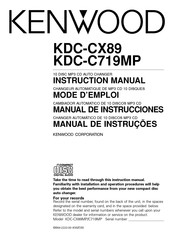 Kenwood KDC-CX89 Manual De Instrucciones