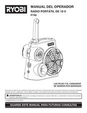 Ryobi P740 Manual Del Operador