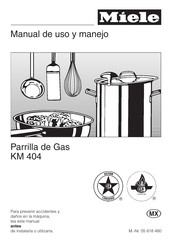 Miele KM 404 Manual De Uso Y Manejo