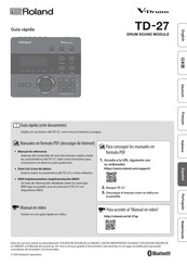 Roland V-Drums TD-27 Guía Rápida
