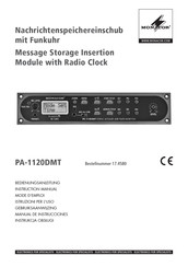 Monacor PA-1120DMT Manual De Instrucciones