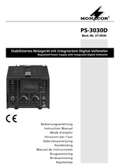 Monacor PS-3030D Manual De Instrucciones