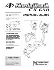 NordicTrack CX 650 Manual Del Usuario