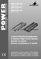 Monacor POWER concept HPB-670/SI Manual De Instrucciones