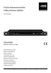 IMG STAGELINE TXS-875DS Manual De Instrucciones