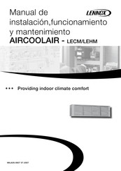 Lennox AIRCOOLAIR LECM 52D Manual De Instalación, Funcionamiento Y Mantenimiento