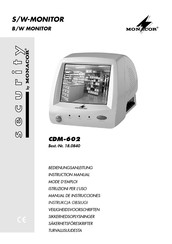 Monacor security CDM-602 Manual De Instrucciones
