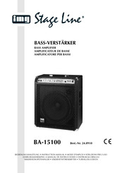 IMG STAGELINE BA-15100 Manual De Instrucciones