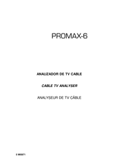 Promax Electronics PROMAX-6 Manual Del Usuario