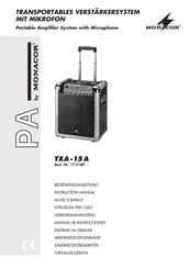 Monacor TXA-15 A Manual De Instrucciones