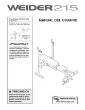 ICON WEIDER 215 Manual Del Usuario