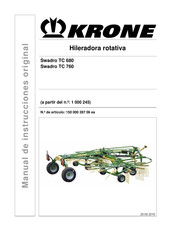 Krone Swadro TC 760 Manual De Instrucciones