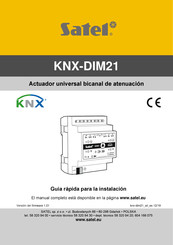 Satel KNX-DIM21 Guía Rápida Para La Instalación