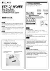 Sony STR-DA1500ES Guía De Instalación Rápida