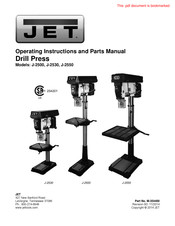 JET J-2530 Instrucciones De Operación