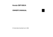 Honda CBF1000/A Manual Del Propietário