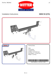 Witter Towbar Systems BM29AU Manual De Instrucciones