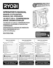 Ryobi P317 Manual Del Operador