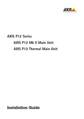 Axis Communications P12 Thermal Guia De Instalacion