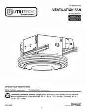 Utilitech 0553455 Manual De Instrucciones