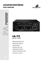 Monacor PA LA-75 Manual De Instrucciones