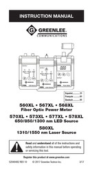 Greenlee 560XL Manual De Instrucciones