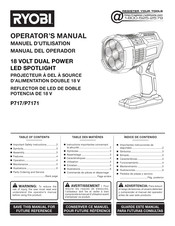 Ryobi P717 Manual Del Operador