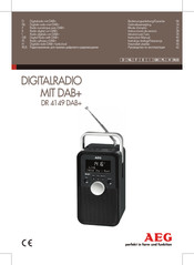 AEG DR 4149 DAB+ Instrucciones De Servicio