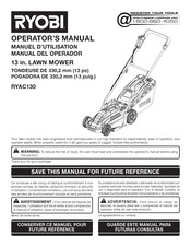 Ryobi RYAC130 Manual Del Operador