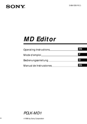 Sony PCLK-MD1 Manual De Instrucciones