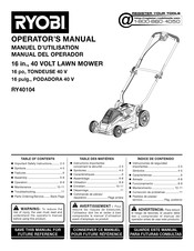 Ryobi RY40104 Manual Del Operador