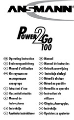 ANSMANN POWER 2 GO 100 Manual De Instrucciones