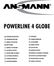 ANSMANN POWERLINE 4 GLOBE Instrucciones De Manejo