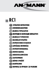 ANSMANN RC1 Instrucciones De Manejo