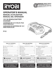 Ryobi P131 Manual Del Operador