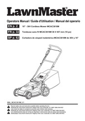 LawnMaster MCAC3618M Manual Del Operario