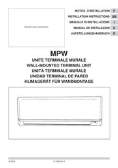 Technibel MPW Manual De Instalación