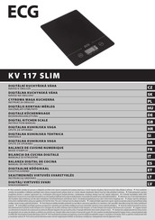 ECG KV 117 SLIM Manual De Instrucciones