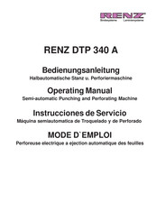 Renz DTP 340 A Instrucciones De Servicio