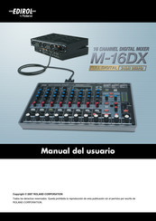 Roland EDIROL M-16DX Manual Del Usuario