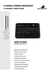 Monacor MPX-4300E Manual De Instrucciones