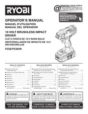 Ryobi P238 Manual Del Operador