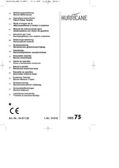 Hurricane HBS 75 Manual De Instrucciones