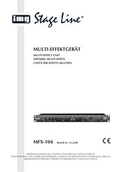 IMG STAGELINE MFX-104 Manual De Instrucciones